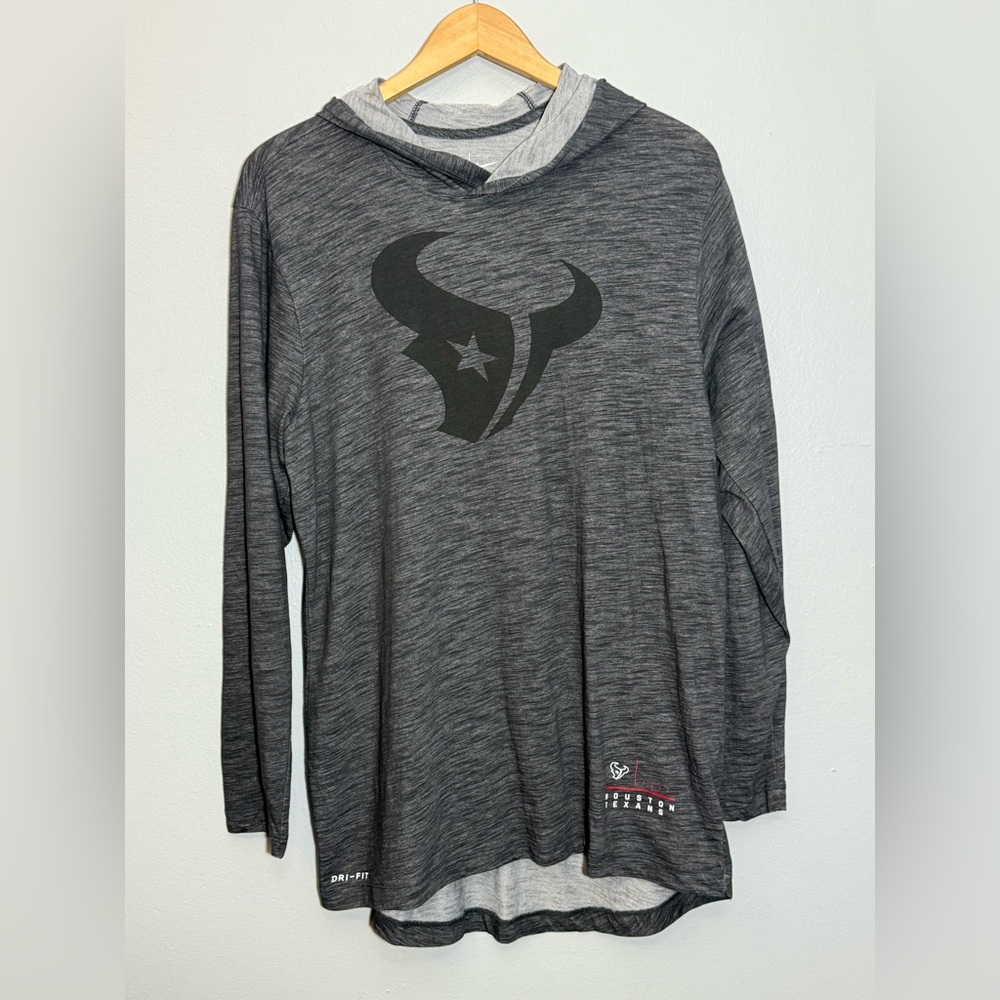 Nike Dri-Fit NFL Houston Texans Lightweight Athletic Hoodie | Medium